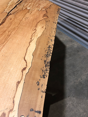 spalted beech dining with character