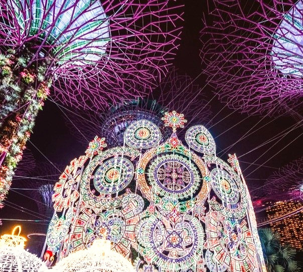 Gardens by the Bay's Spalliera Christmas Decoration