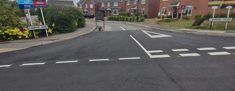 Traffic Management equipment lying in road