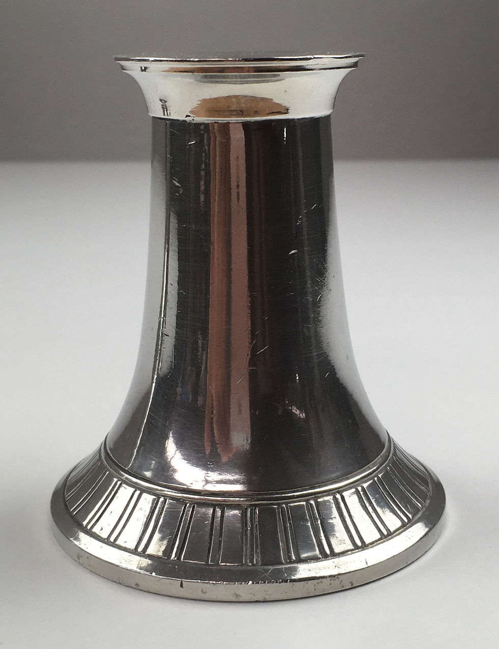 Thumbnail: 1940s Set of Two Danish Just Andersen Pewter Candlesticks