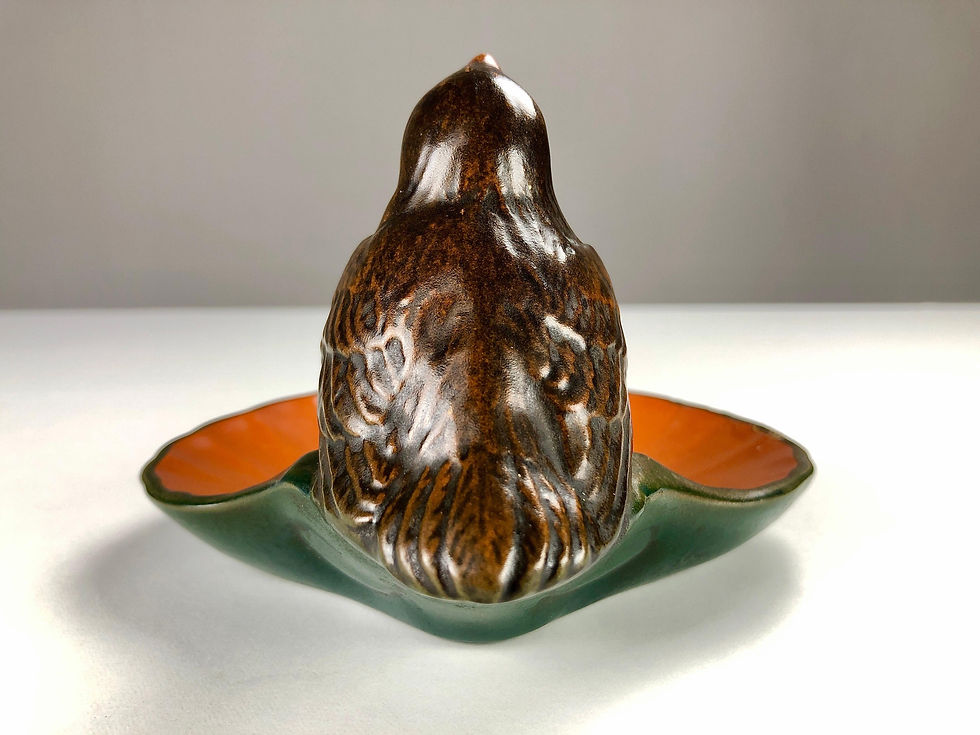 Thumbnail: 1920's Danish Art Nouveau Ash Tray / Bowl by Axel Sorensen for P. Ipsens Enke