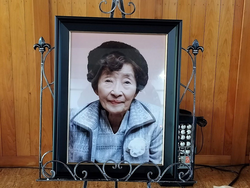 故 白石玲子　193２年2月6日誕生、2015年4月27日召天