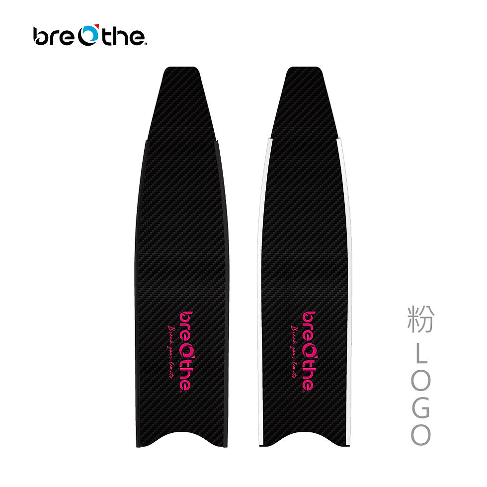 縮圖：碳纖維長蛙鞋板_素面板    15-AS