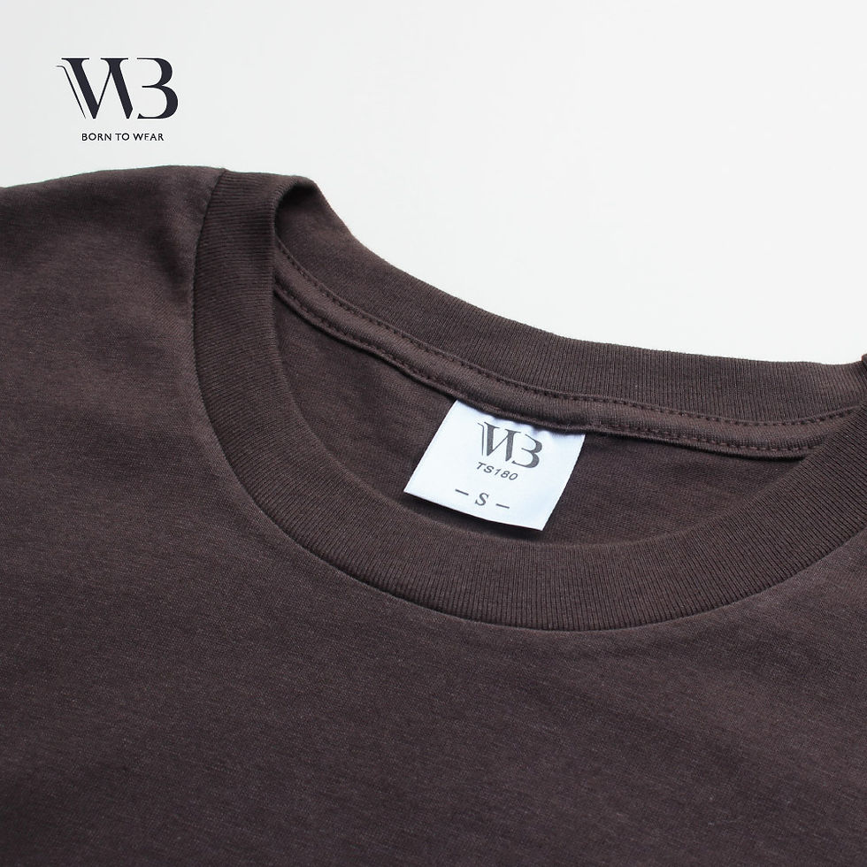 縮圖：WB純棉寬版短袖情侶素T    00-A08