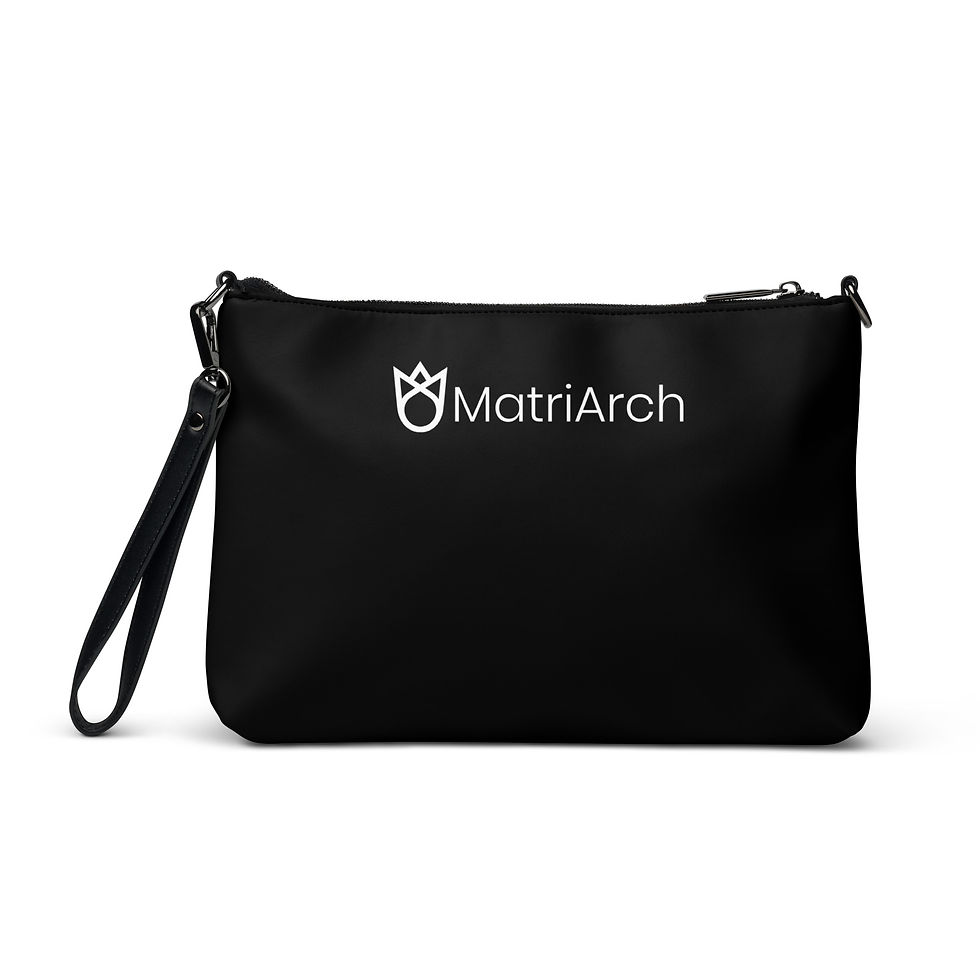Thumbnail: MatriArch Chic Black and White Pattern Cross Body Purse /Hand Bag)