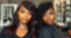 Two black hairstylist that are side by side facing the camera of their beautiful modern sa