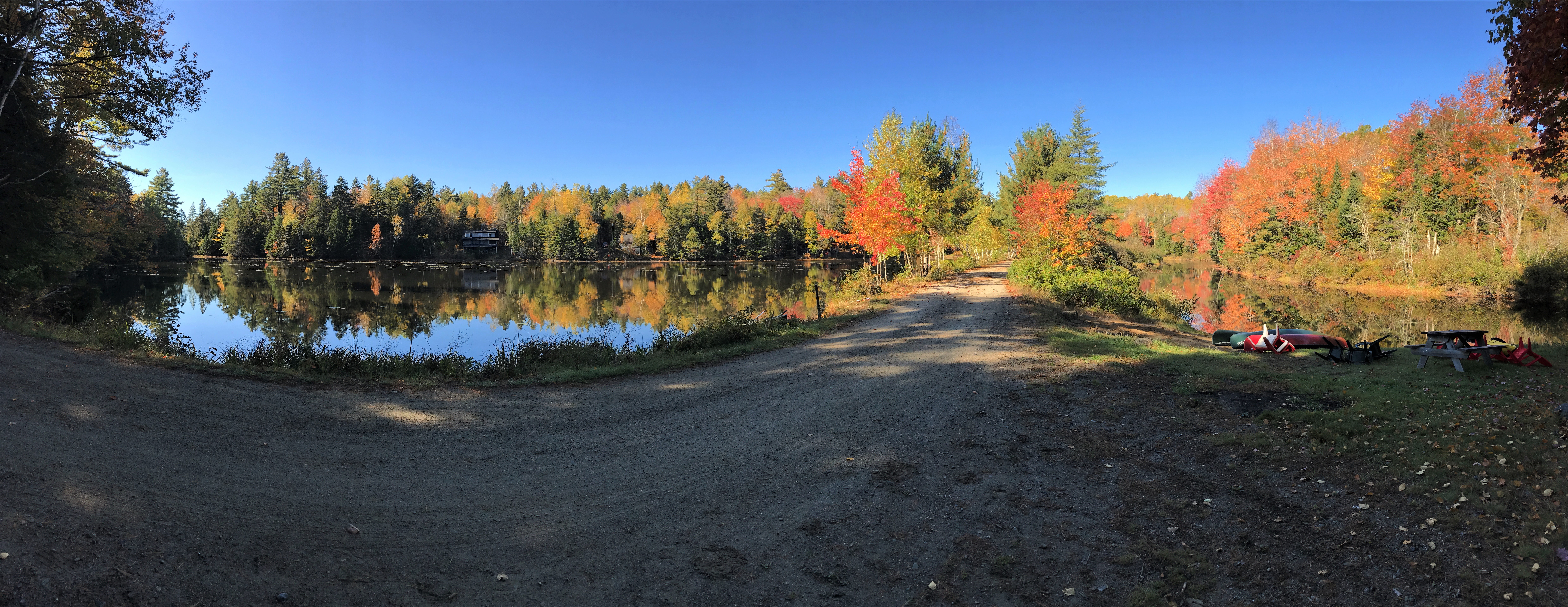 360 view of the pond