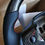 Thumbnail: Carbon clad and perforated leather steering wheel for Tesla Model 3 