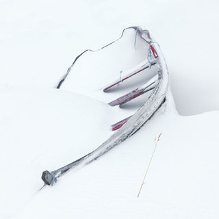 Boat in snow