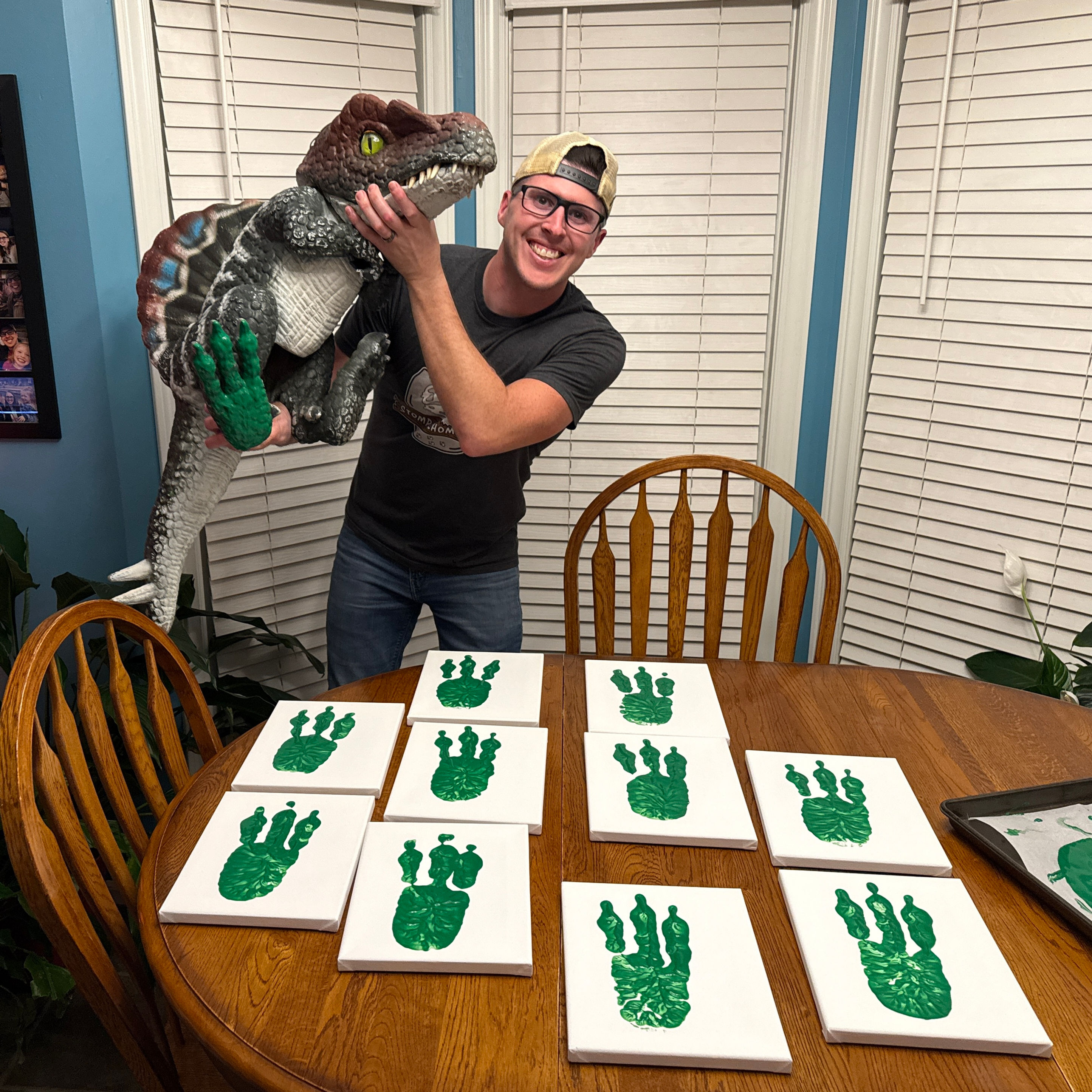 Paleo Footprint Painting