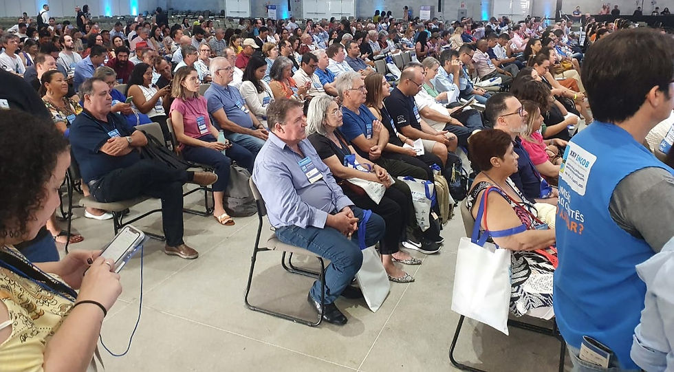 assistência das palestras