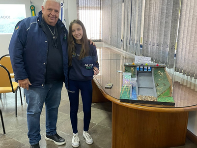 Criatividade e aprendizado: estudante transforma Barragem do Arroio Duro em maquete educativa