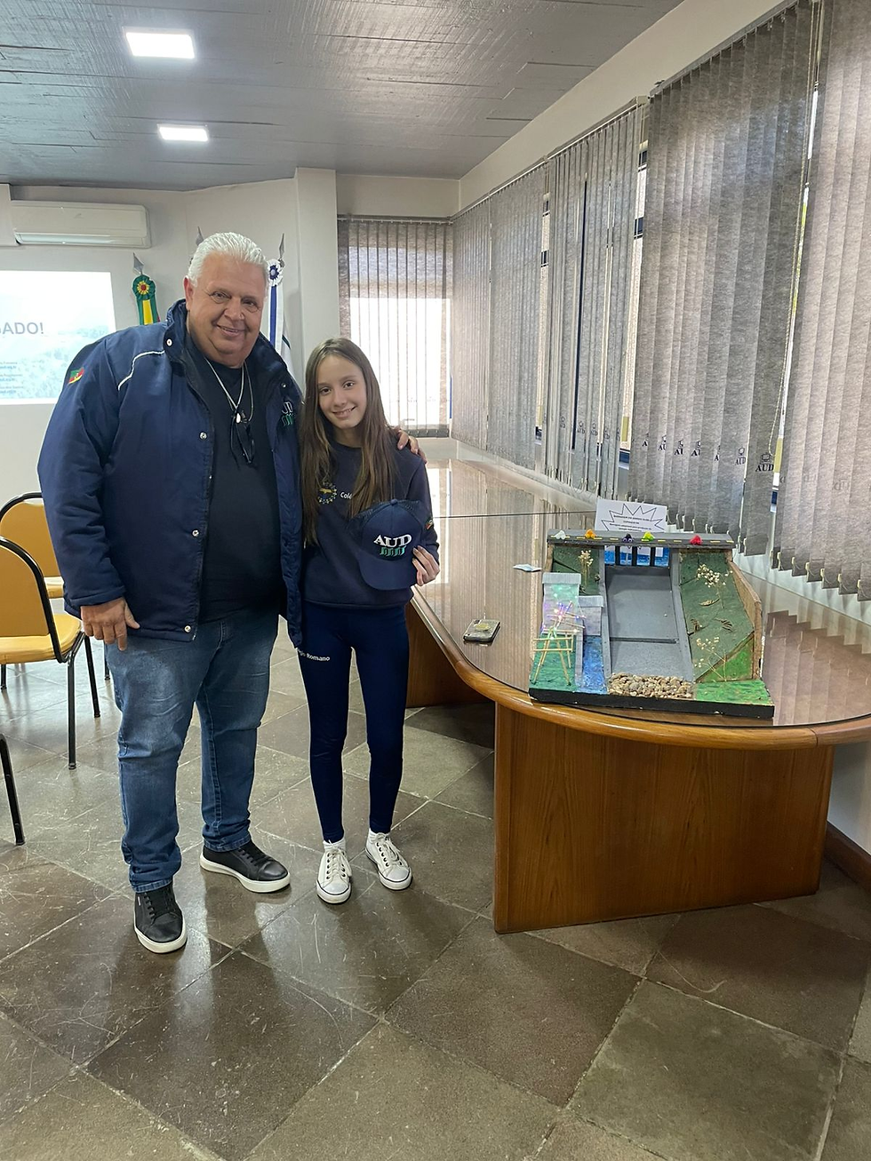 Criatividade e aprendizado: estudante transforma Barragem do Arroio Duro em maquete educativa