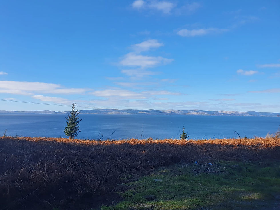 View over to Mull of Kintyre