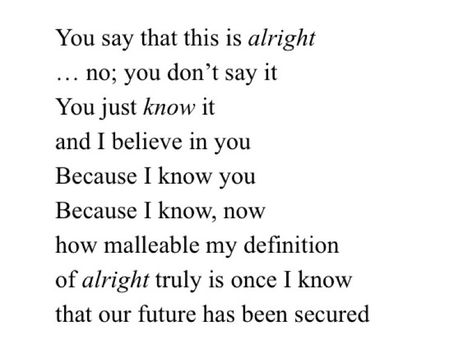 You, Me, and what we aim to forget.