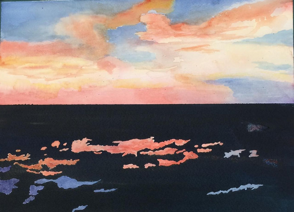 Sunset over the Marsh - West of the Ashley