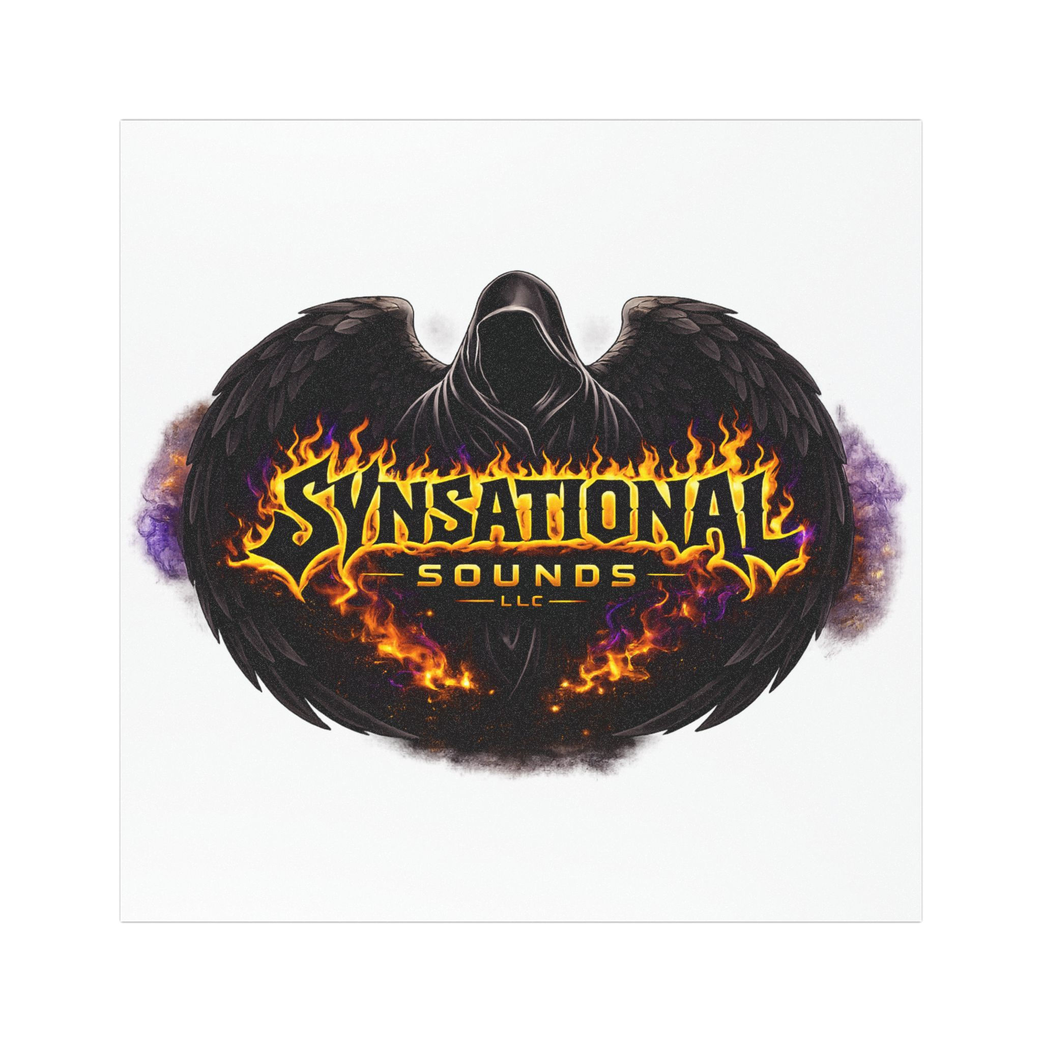 Car Magnet — "Synsational Sounds" Flaming Raven Logo