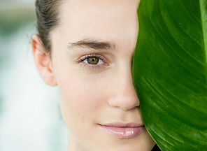 Close-up of a woman