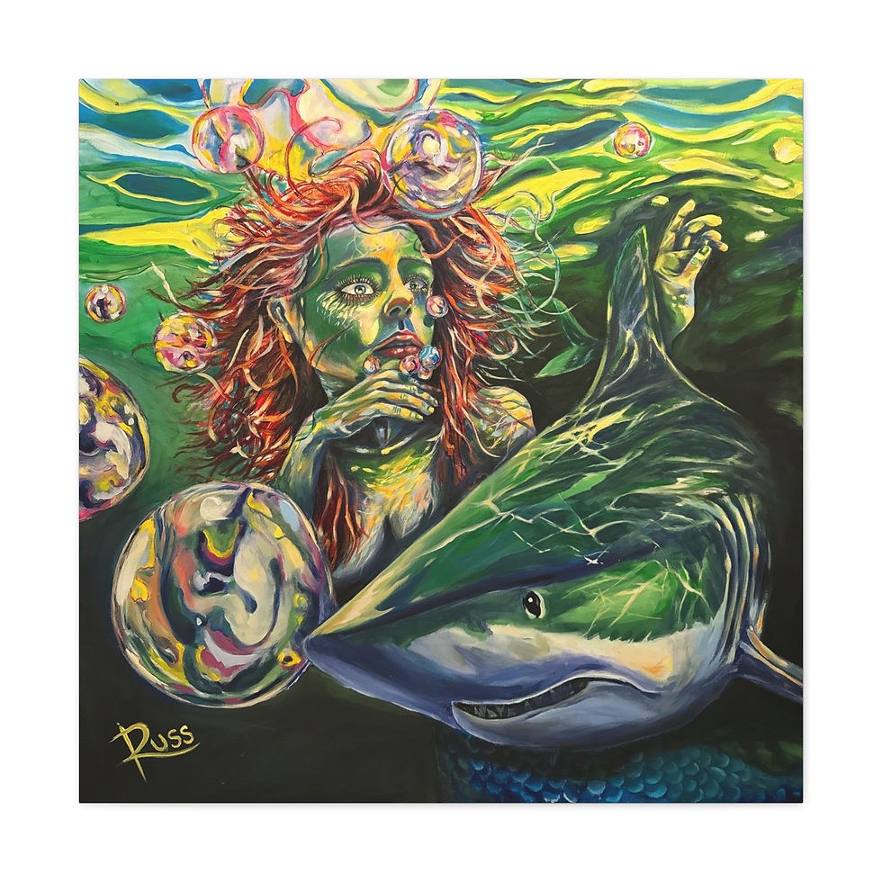 Thumbnail: Cape May Bubble Gallery Wrap Canvas Print
