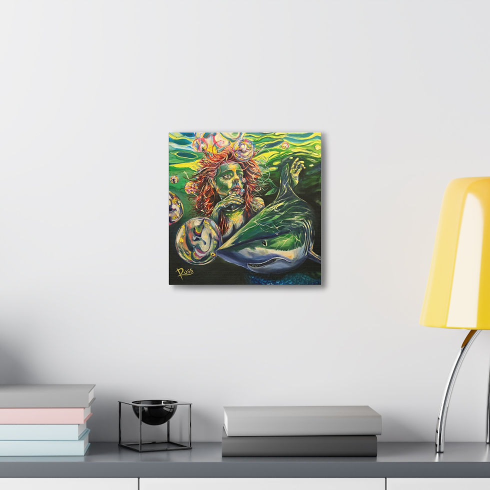 Thumbnail: Cape May Bubble Gallery Wrap Canvas Print