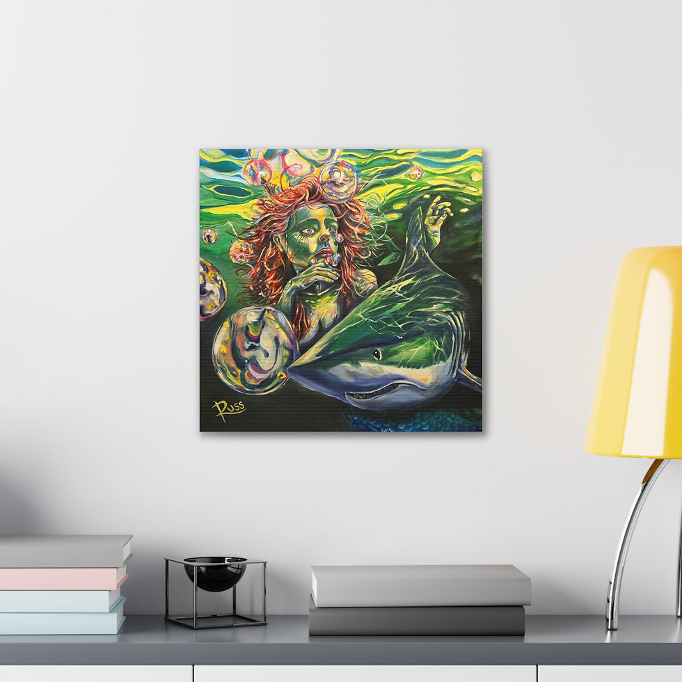 Thumbnail: Cape May Bubble Gallery Wrap Canvas Print