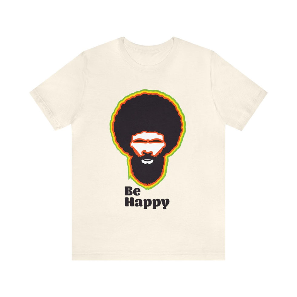 Thumbnail: Be Happy Unisex Jersey Short Sleeve Tee