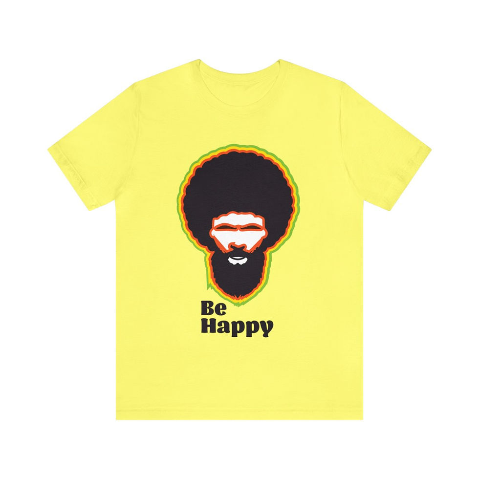 Thumbnail: Be Happy Unisex Jersey Short Sleeve Tee
