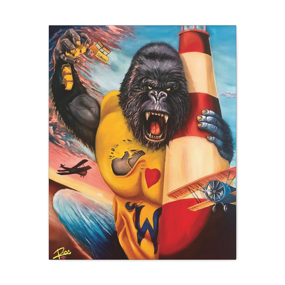 Thumbnail: LOVE BIG by Russ Simmons Canvas Gallery Wraps