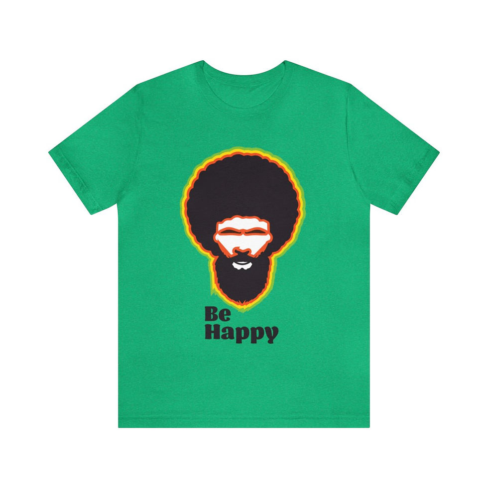 Thumbnail: Be Happy Unisex Jersey Short Sleeve Tee