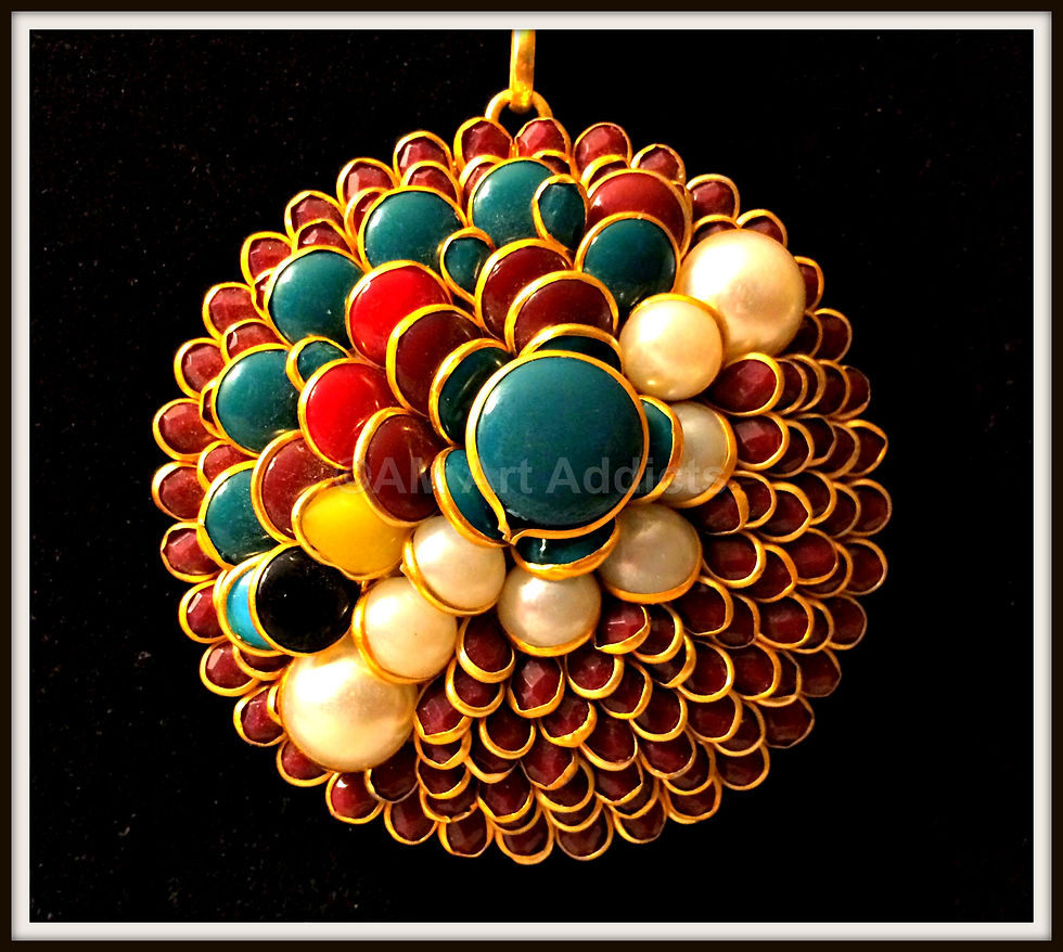 Art Piece Lotus Pendant Set