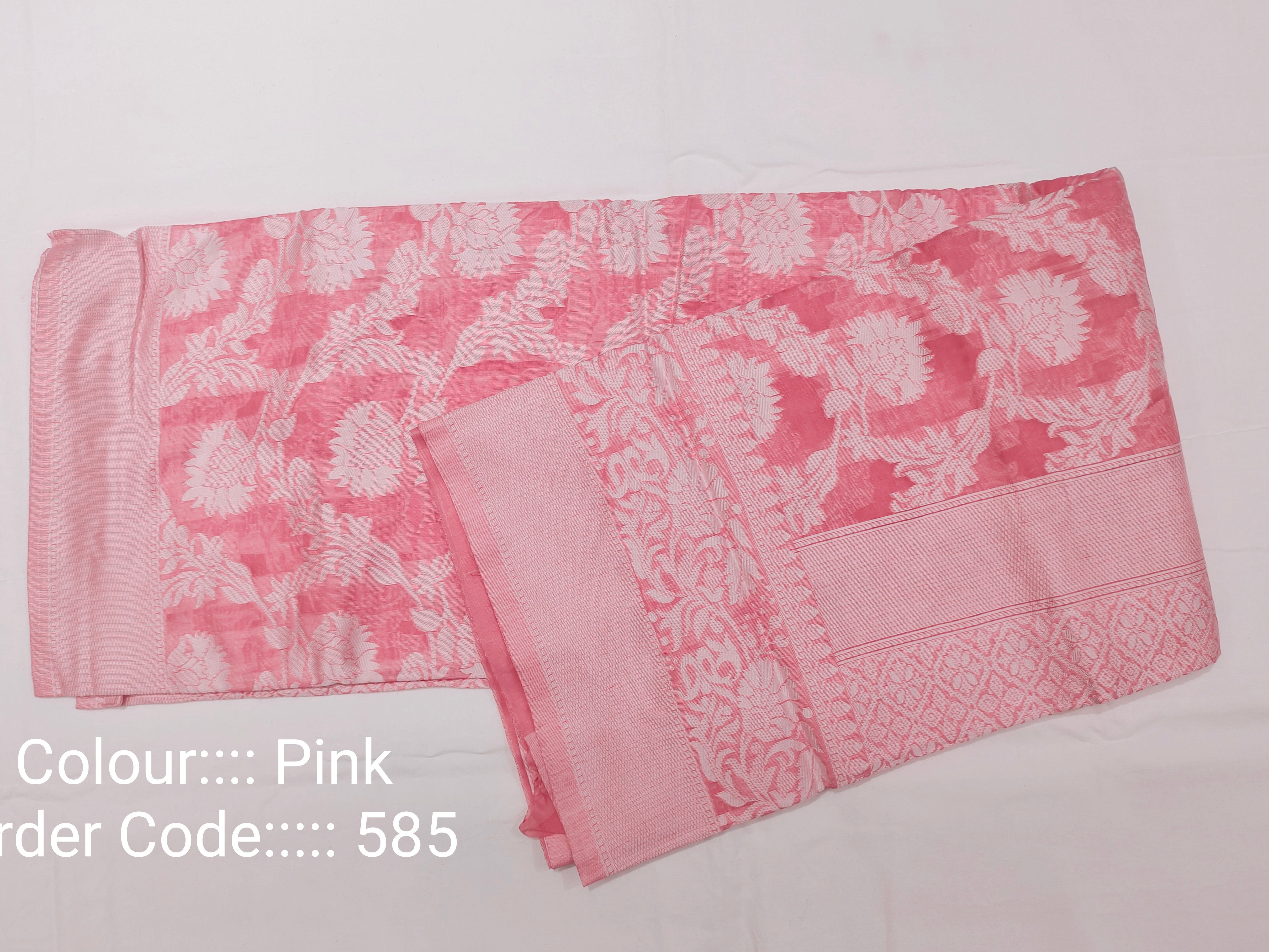 Art Silk Cotton Saree - code No. 585
