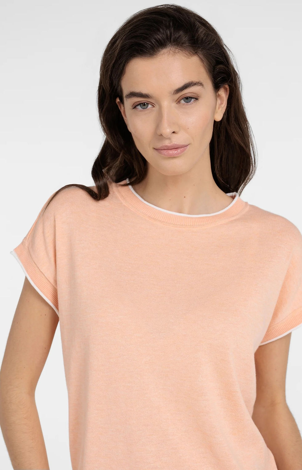 Miniaturbild: YAYA Knitted Top with Short Sleeves