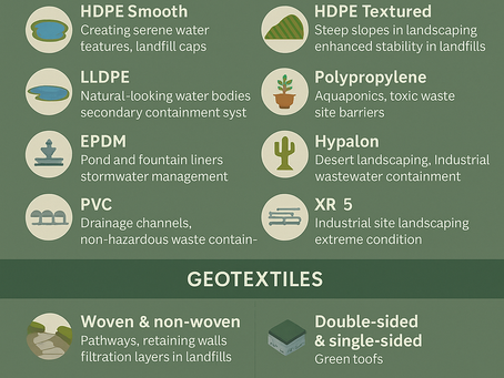🌿 GEOMEMBRANE LINERS: Artistic Boundaries with a Purpose
