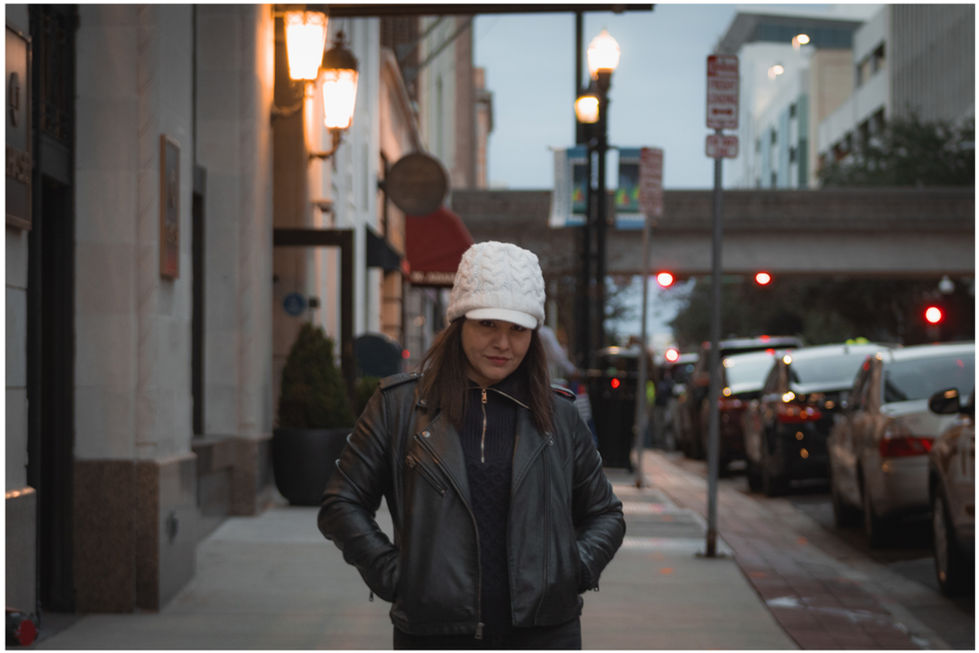 young woman urban portrait