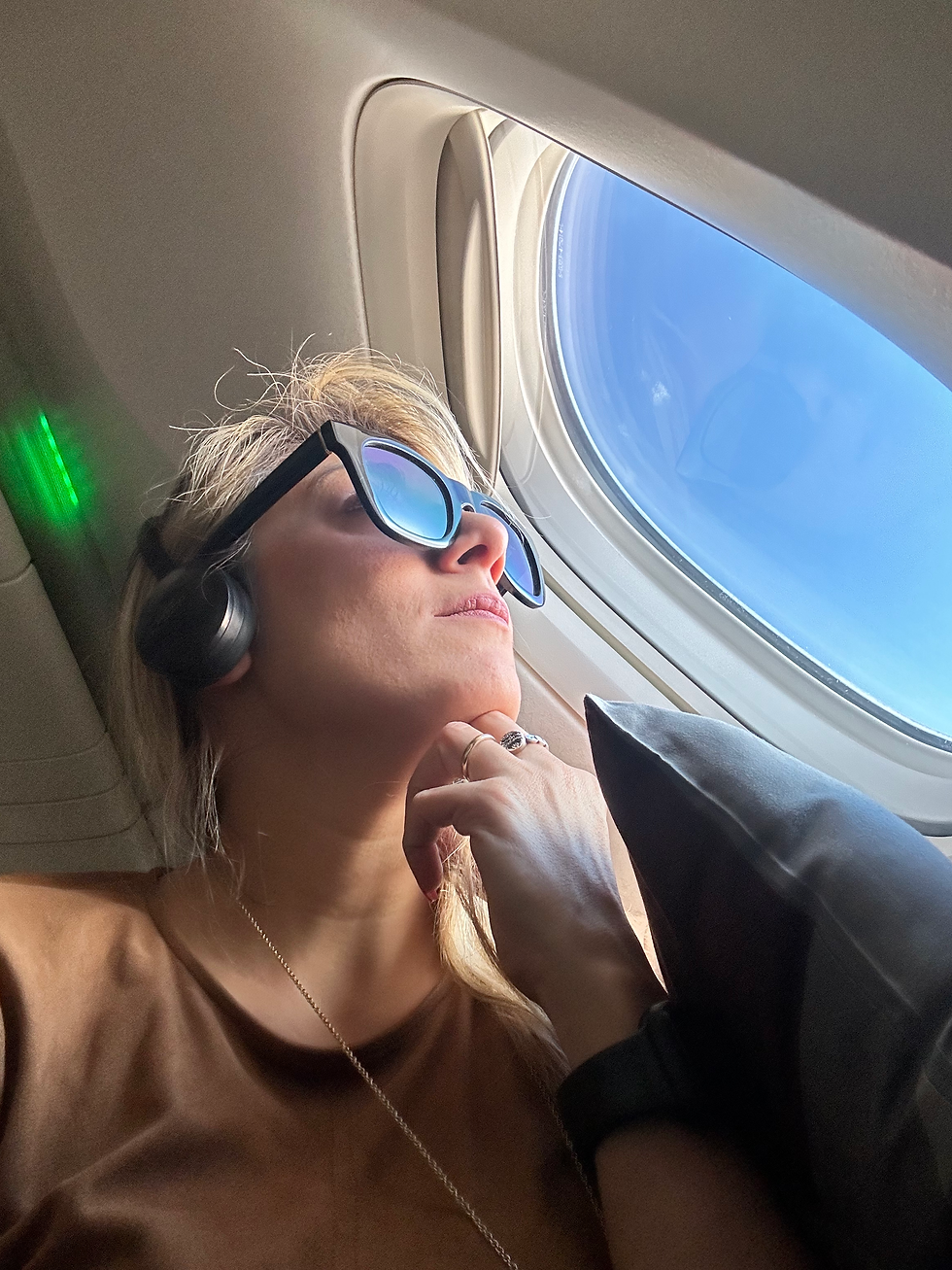 In volo da sola per la prima volta