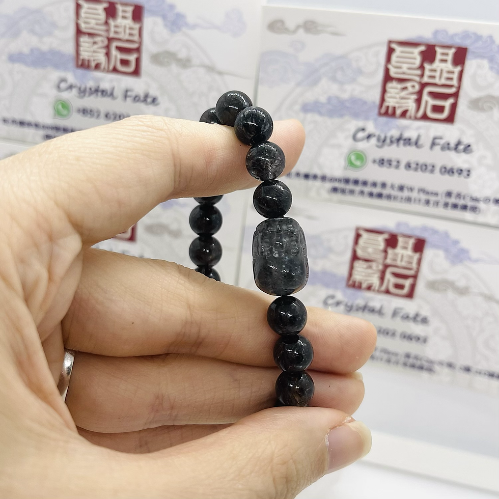 縮圖：極品黑銅鈦晶配黑七貔貅 (好評區2)