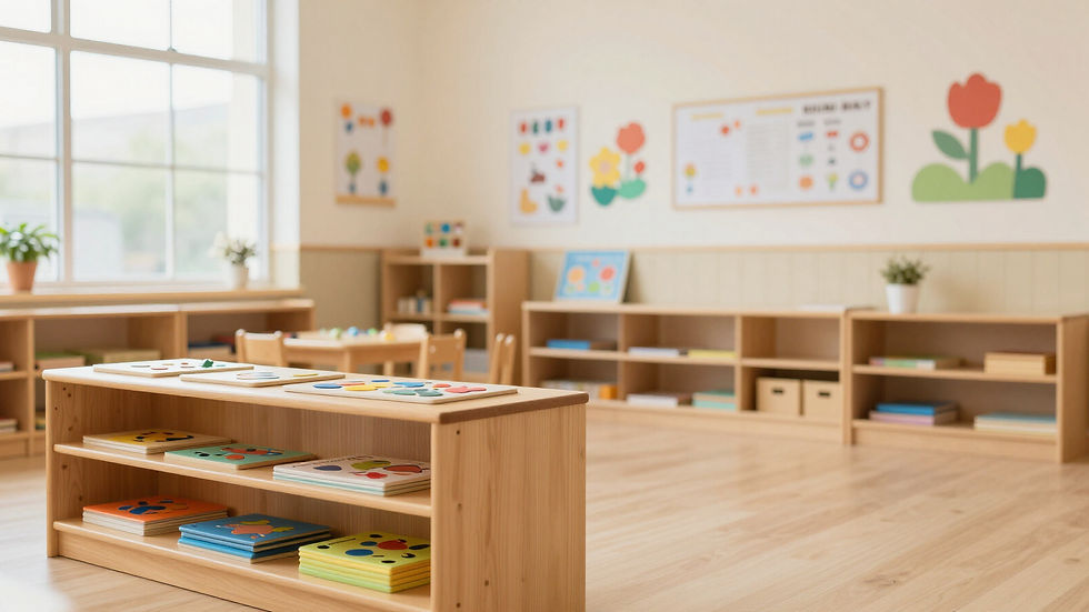 A view of the childcare facility during a scheduled tour
