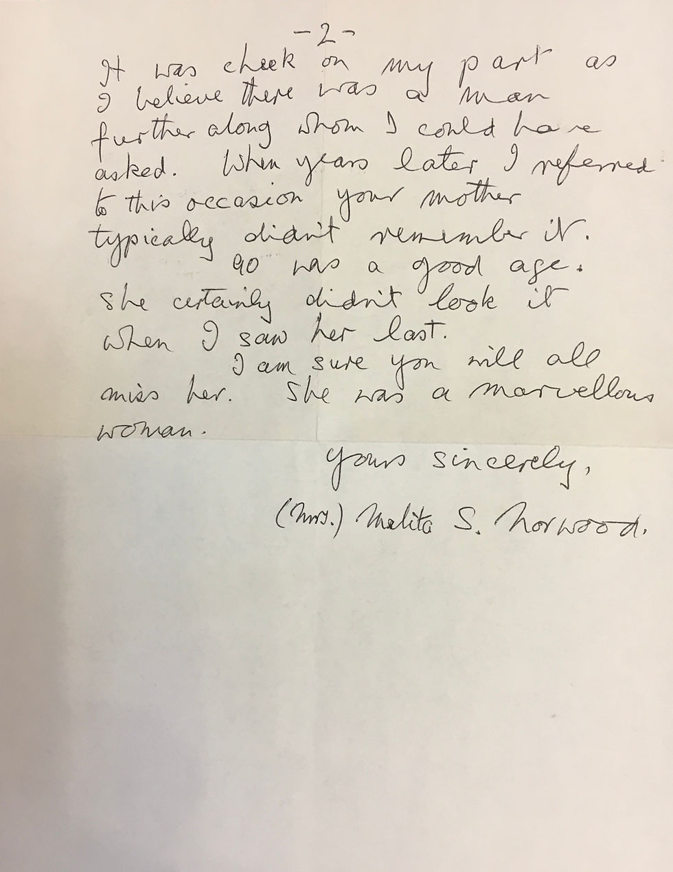 Melita Norwood letter dated 4 September 1994 part two