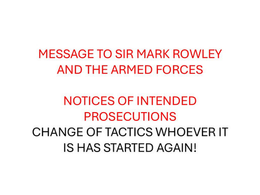 URGENT: Message to Sir David Lammy and Sir Mark Rowley