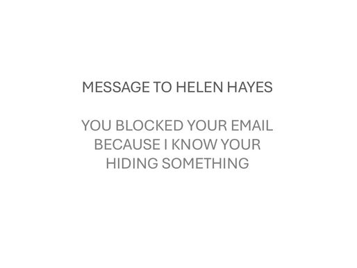 Message to Helen Hayes