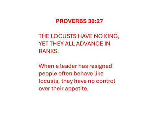 Lack of Wisdom, Insight and Understanding