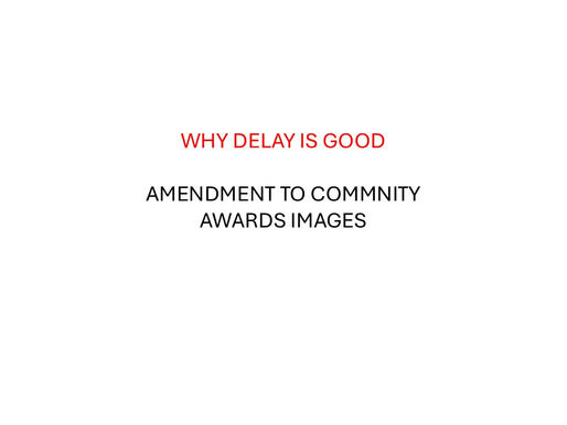 Amendments to Community Awards Image and Sector