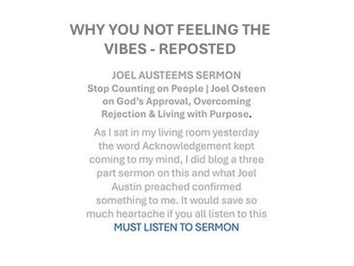 If your not feeling the Vibes - here it is again