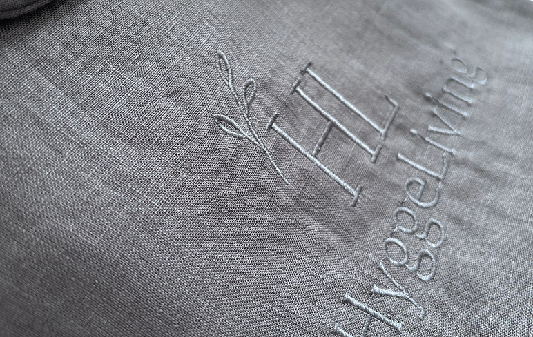 Hygge Living beautiful embroidery on each Robe