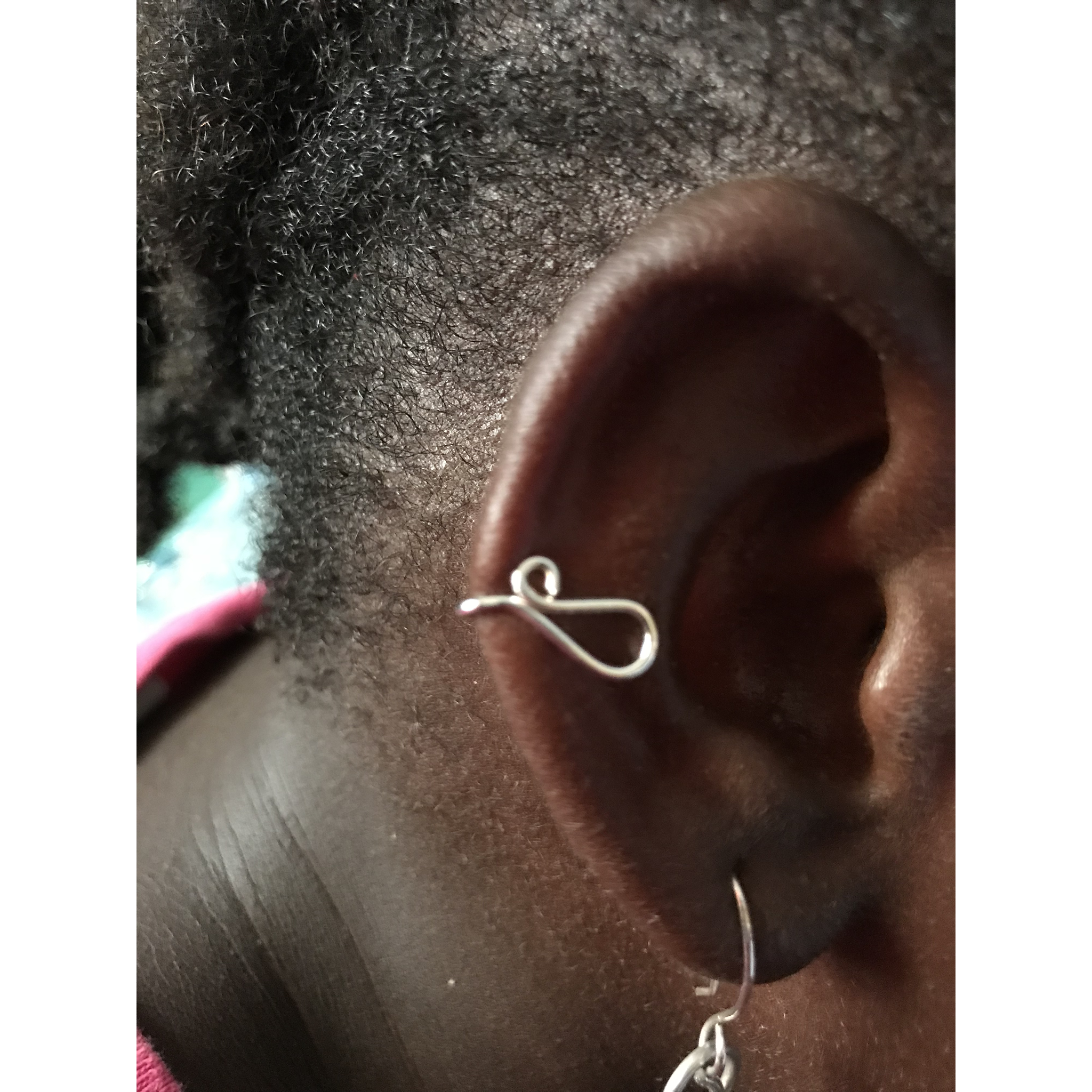 Abstract Fishhook Ear Cuff (1610)
