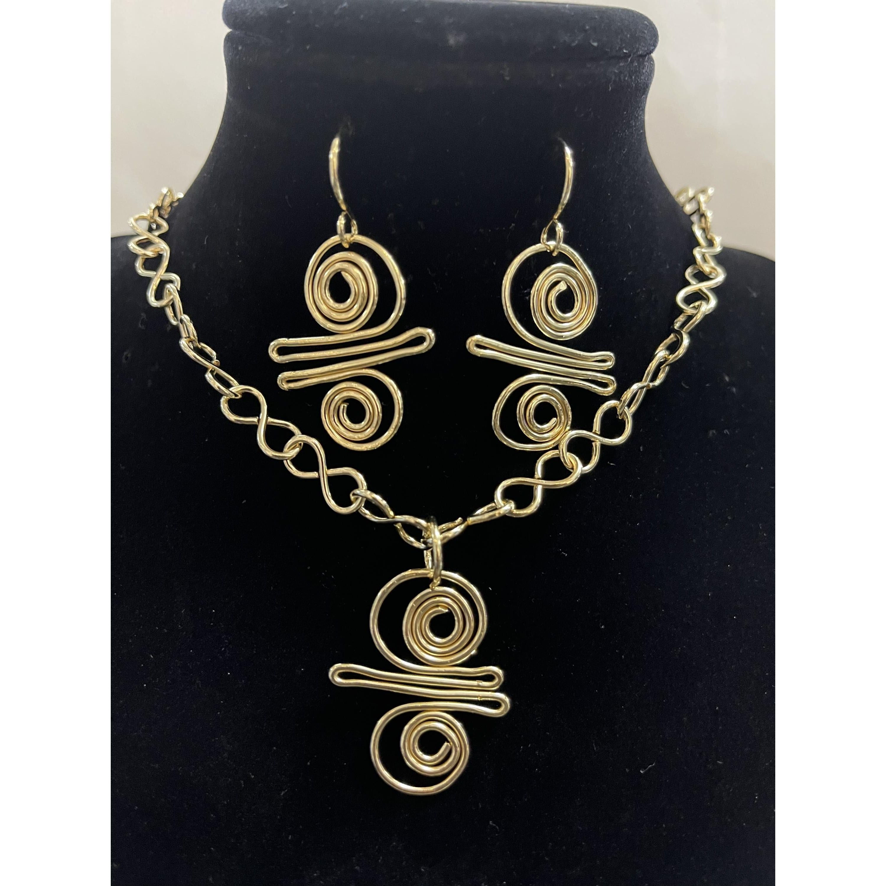 Egyptian Spiral Necklace Set (1873)