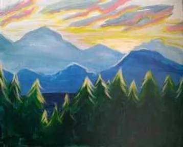 Paint & Sip - Sunrise Over the Mountains