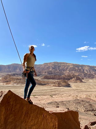 Klettern in Israel. Timna Nationalpark