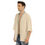 Thumbnail: Men's Drop-shoulder Short Coat Beige