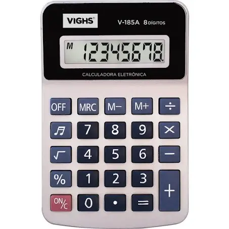 Calculadora Vighs V-185A 8 Dígitos